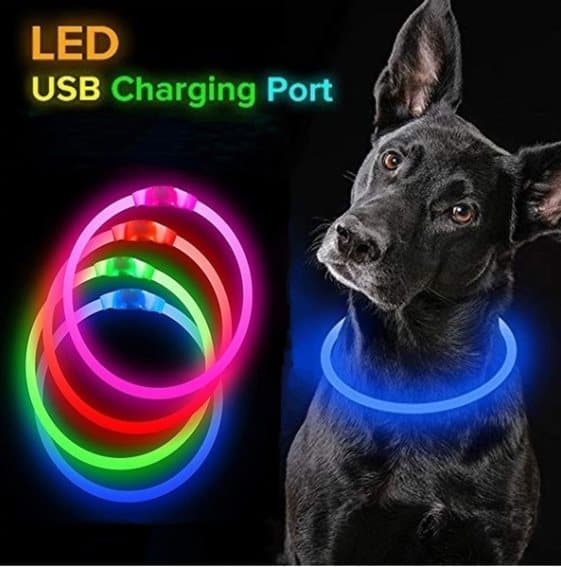LED Salamarengas valoisa koiran kaulus 70CM