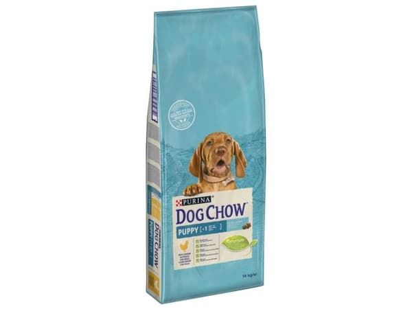 Purina Dog Chow Puppy, Valp, Kylling, 14 kg, Alle hunderaser, Bedre fordøyelse, Generelle helsefordeler, Hofter og ledd, 28%