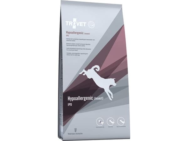 TROVET Hypoallergenic IPD with insect - tørfoder til hunde - 10 kg