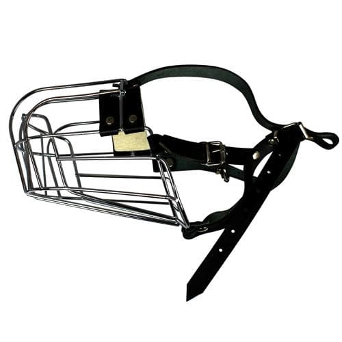 Liten stålmunkorg för Schäfer,Pointer, Dalmatiner,m.fl