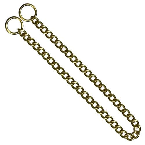 KH Strypkedja, mässing, vridna korta länkar, 3.0mm x 55cm