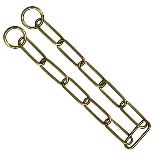 KH Strypkedja, ovala länkar, mässing, 4.0mm x 65cm