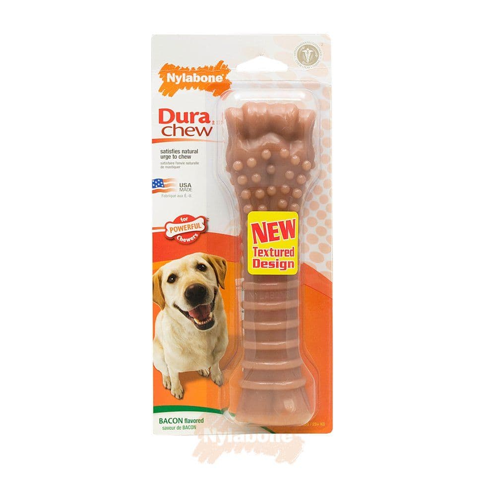 Nylabone Bacon Impregnated Bone For Larger Dogs