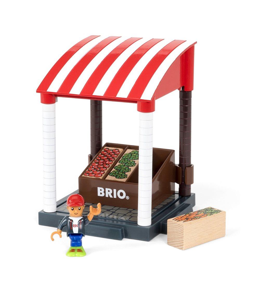 Frukt- og grønnsaksbod, Lekesett, Brio Trejernbane (33946)