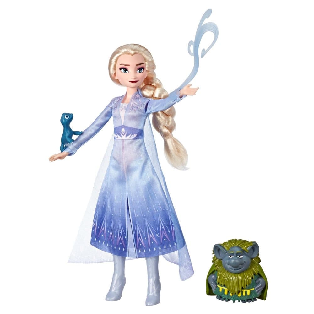 Disney Frozen 2 Elsa Fashion Doll Dukke Pabbie & Salamander 30cm