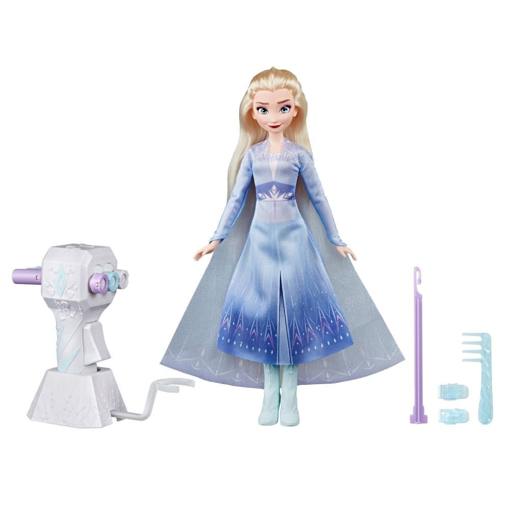 Disney Frozen 2 Elsa Dukke Med Ekstra Langt Hår Og Fletning Maskine