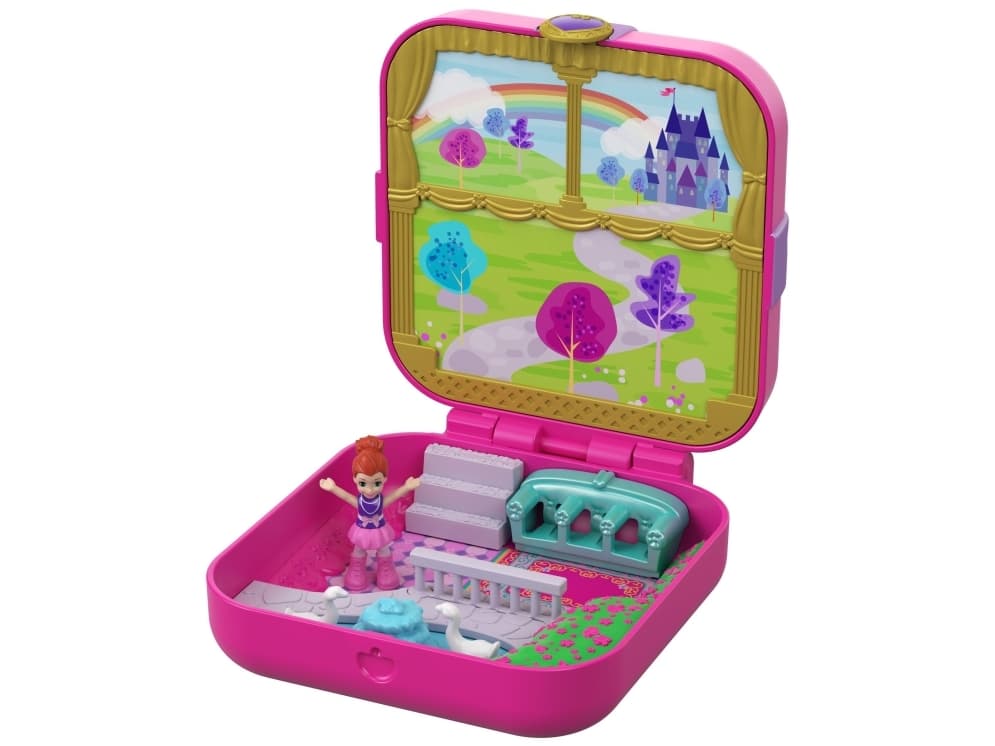 Mattel Polly Pocket Hidden Treasures Figures Pink Set (GDK80)