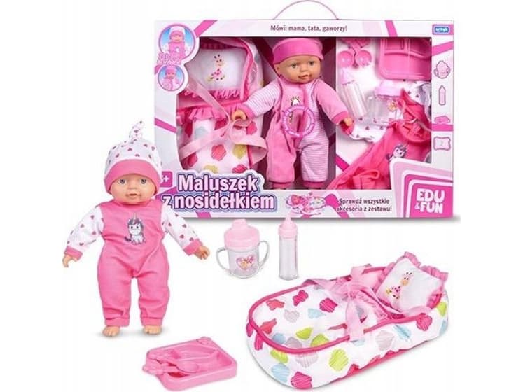 Article Baby doll with a carrier 30cm in a box (152252)