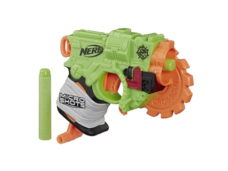 Hasbro Nerf MicroShots Zombie Strike Crosscut, Leksaksblaster, 8 År, Pojke/flicka, Grön, Orange, Not for children under 36 months, 1 styck