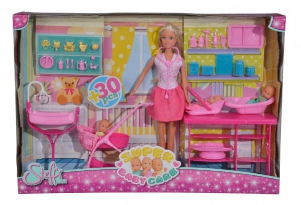 Simba 105733212 Steffi Love Super Baby Doll Care Accessories