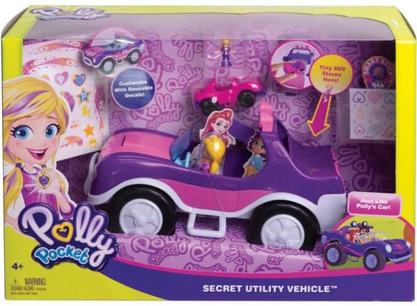 Polly Pocket Secret Utility Vehicle Equipped with Secret Surprises