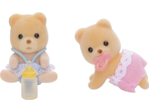 Sylvanian Families 5086, PVC, Plast, Blå, Brun, Pink, Hvid