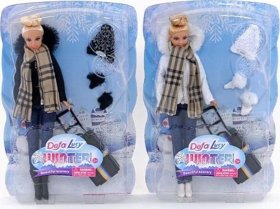 Adar Doll in winter clothes with a suitcase 29cm (499393)