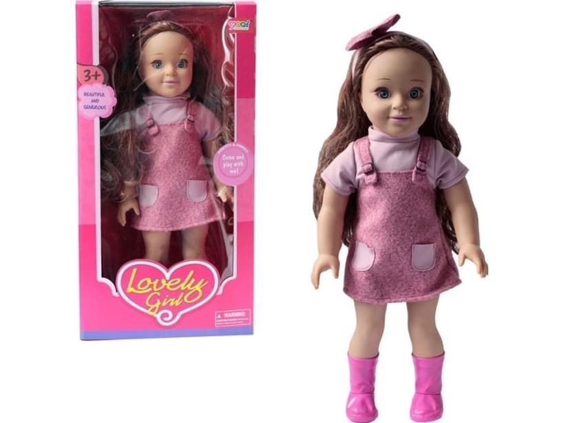 Askato Doll in a pink dress (106090)