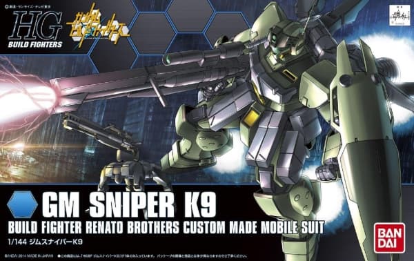 HGBF 1/144 GM Sniper K9 samlarstatyett