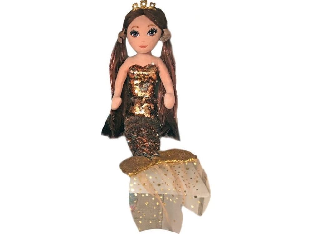 TY Mermaids Ginger sequin brown mermaid (02104)