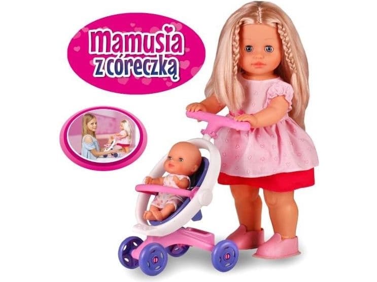 Artist Doll Natalia. Mummy with little daughter, 41 cm (305009)