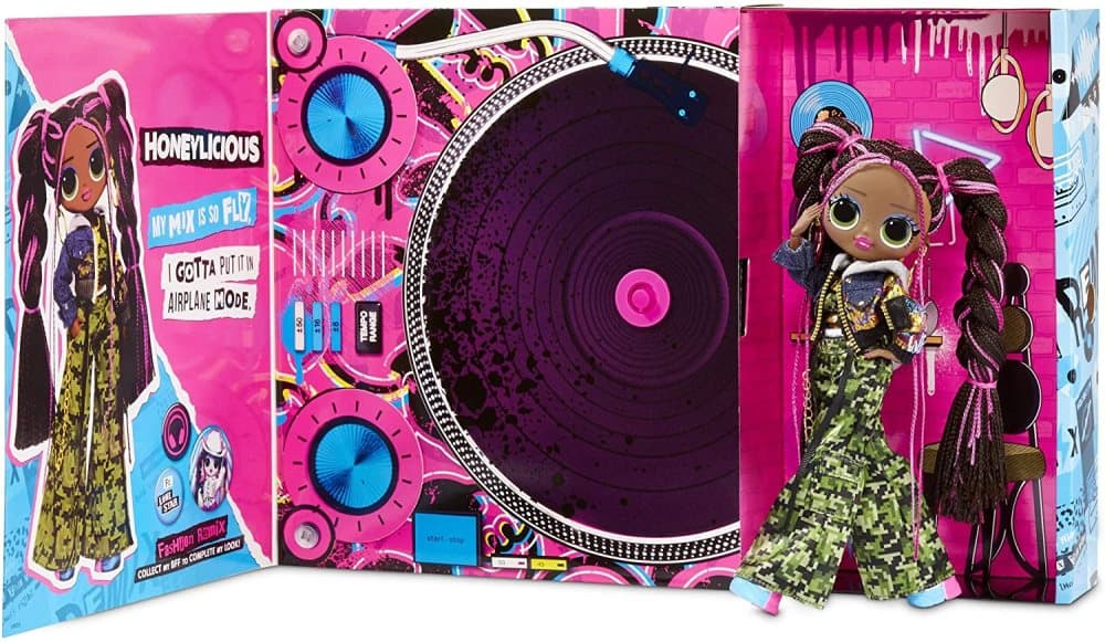 L.O.L Surprise! O.M.G. Remix Honeylicious Fashion Doll– 25 Surprises with Music
