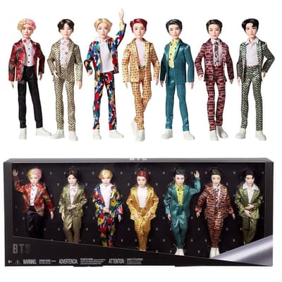 7-pakning BTS Idol Bangtan Doll Giftset Fashion Merchandise Dockor 30cm
