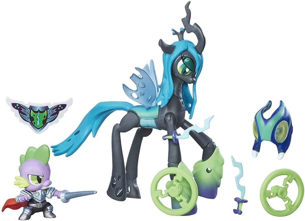2-Pack My Little Pony Queen Chrysalis Vs Spike the Dragon Figure Doll 30cm