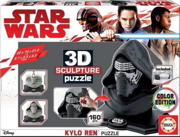 Educa Puzzle 3D Sculpture Kylo Ren, colorful