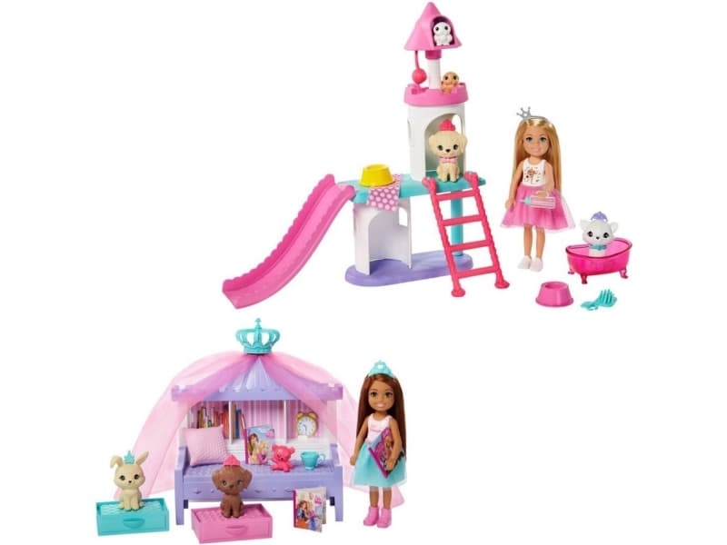 Barbie Princess Adventure Chelsea Princess Playset 1 stk assorteret