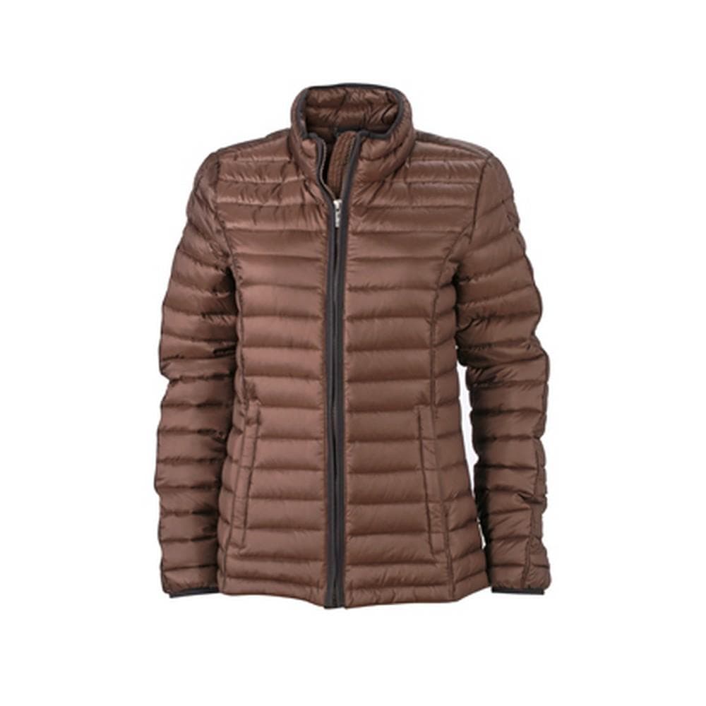 James and Nicholson Womens/Ladies Contrast Quilted Down Jacket