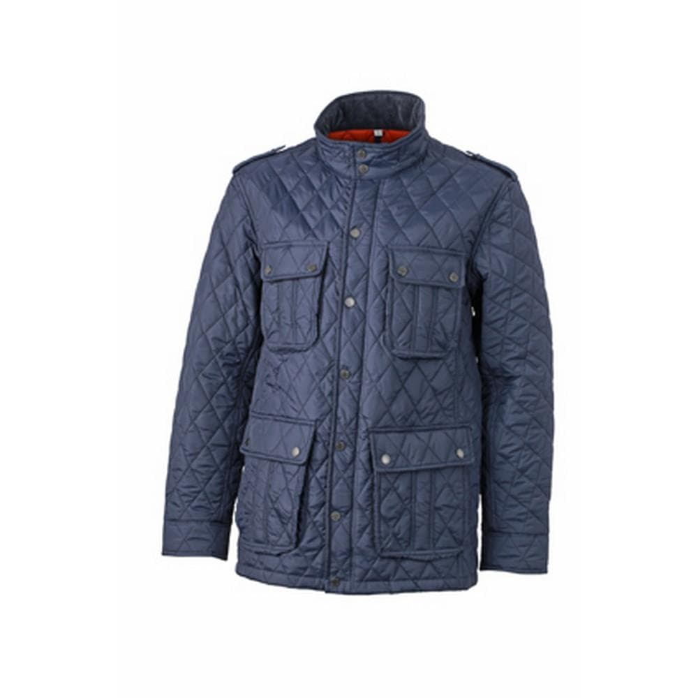 James and Nicholson Mens Diamond Quilted Jacket