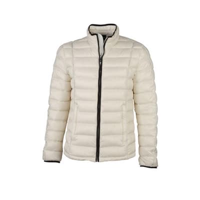 James and Nicholson Mens Contrast Quilted Down Jacket