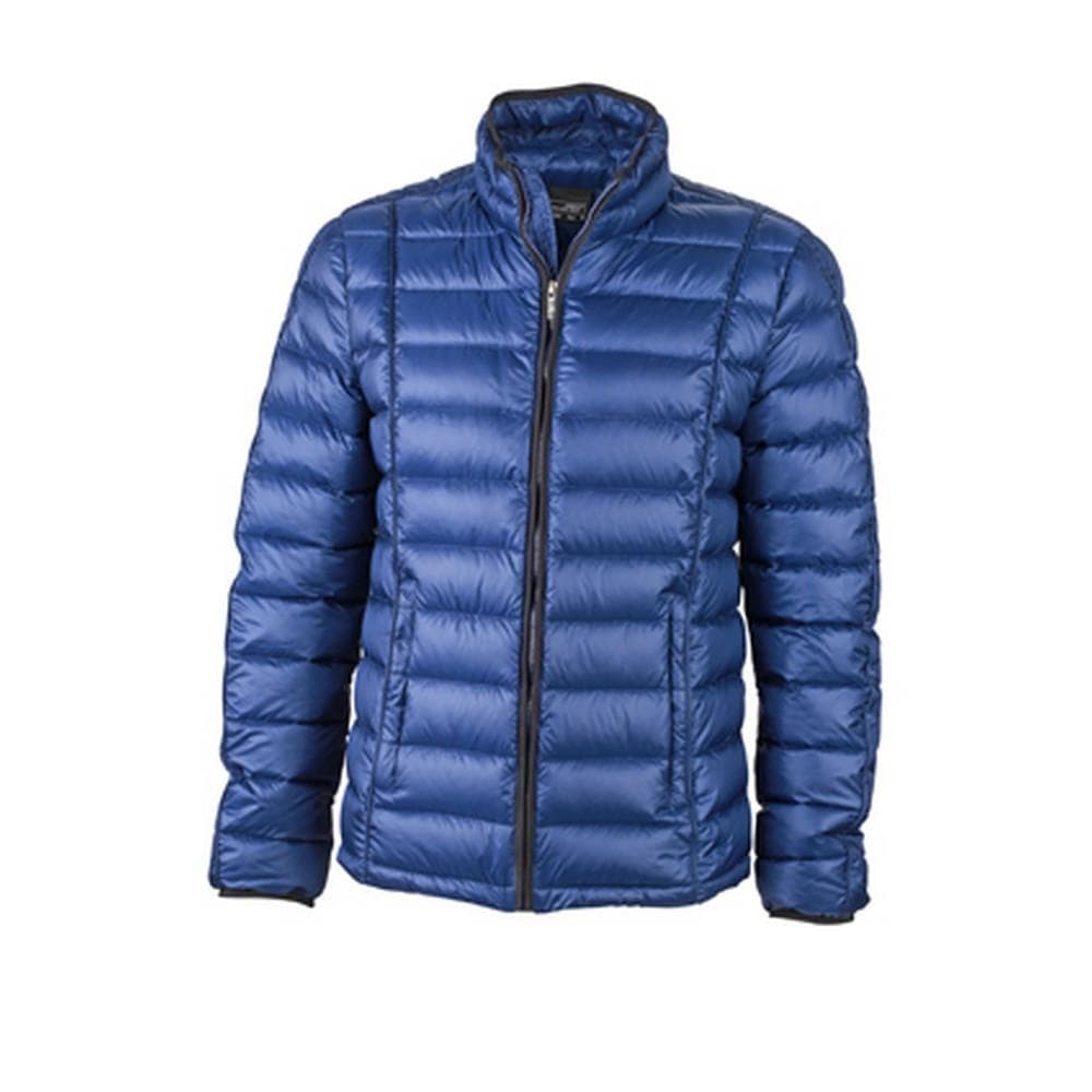 James and Nicholson Mens Contrast Quilted Down Jacket