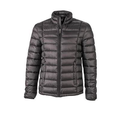 James and Nicholson Mens Contrast Quilted Down Jacket