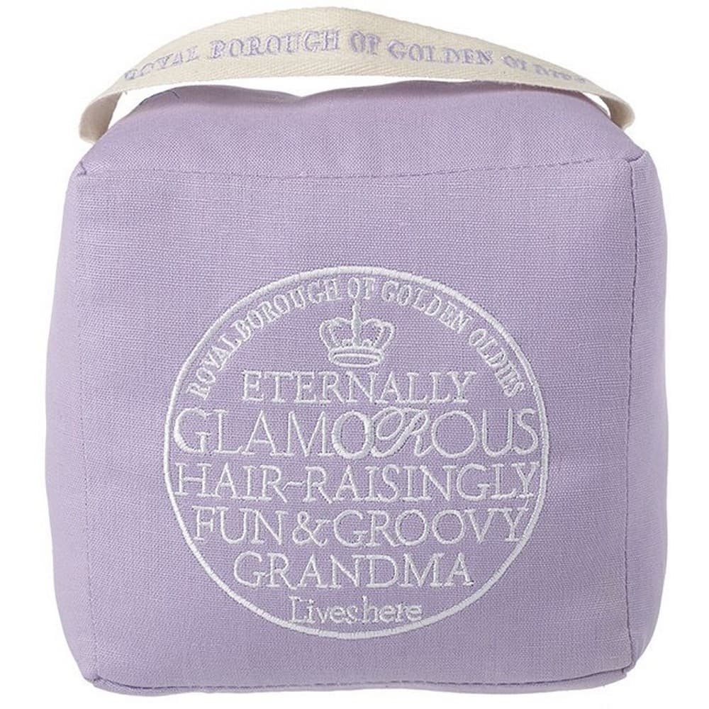 `Royal Borough of Golden Oldies` Grandma Doorstop