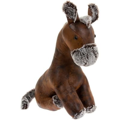 Faux Leather Donkey Doorstop