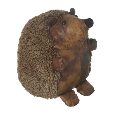 Leather Look Hedgehog Door Stop