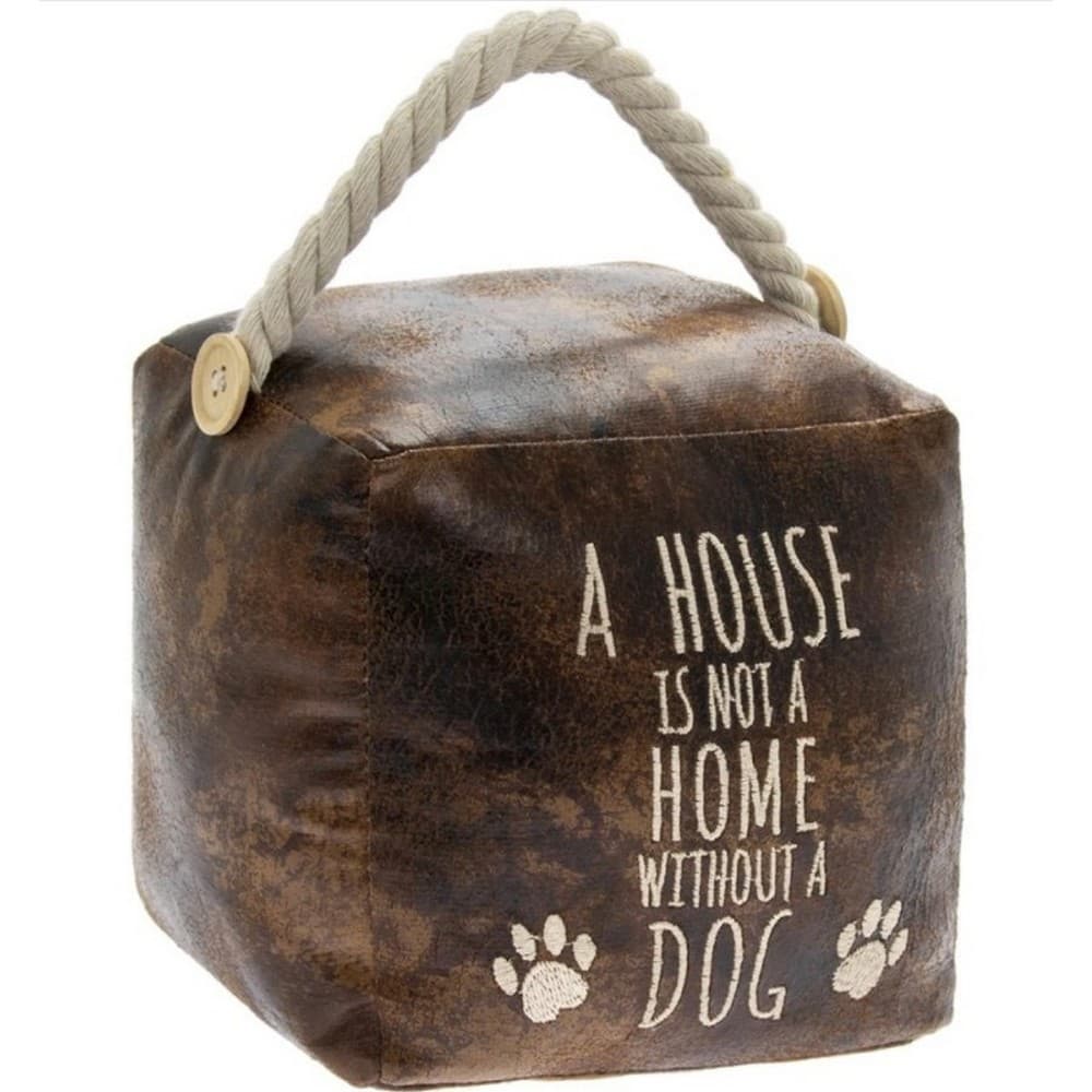 Generic Faux Leather Dog Doorstop