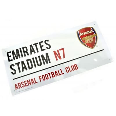 Arsenal FC N7 Metal Text Street Sign