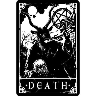 Deadly Tarot Dödsskylt av plåt