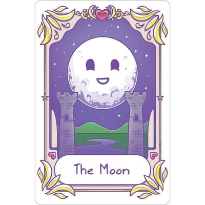 Deadly Tarot Kawaii Månen Tin Sign