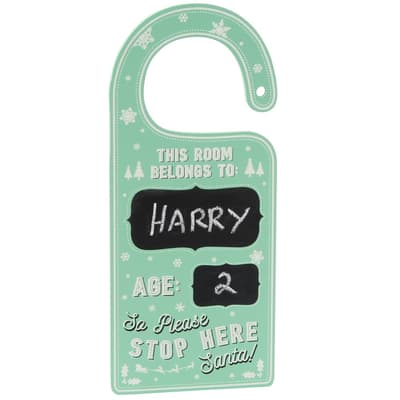 CGB Giftware Childrens/Kids This Room Belongs to Christmas Door Hanger