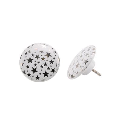 CGB Giftware Large Silver Star Drawer Handle