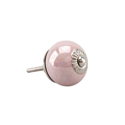 CGB Giftware Pink Pearlescent Drawer Handle