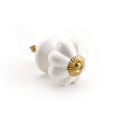 CGB Giftware White Ceramic Drawer Handle
