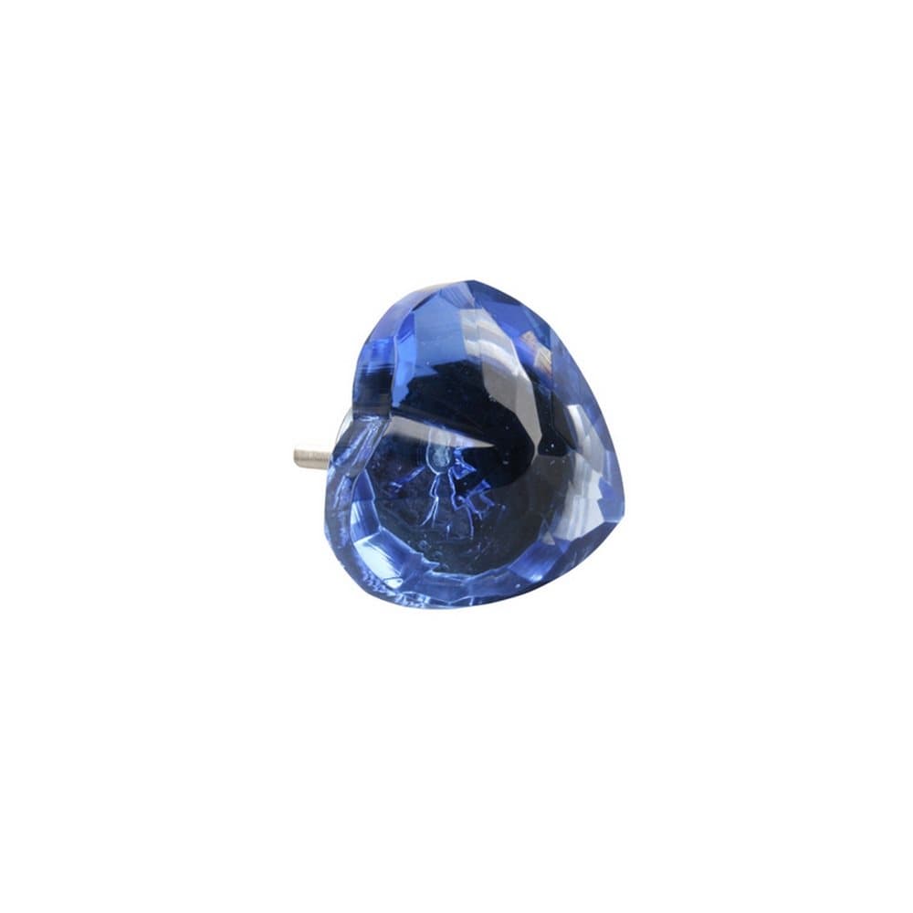 CGB Giftware Glass Heart Drawer Handle