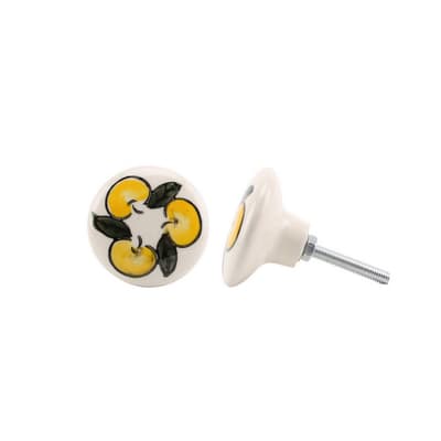 CGB Giftware Lemon Ceramic Drawer Handle