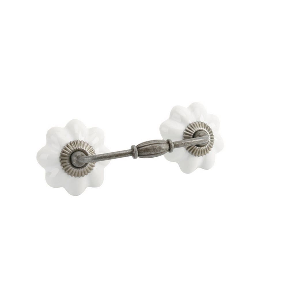 CGB Giftware Twin White Drawer Handle