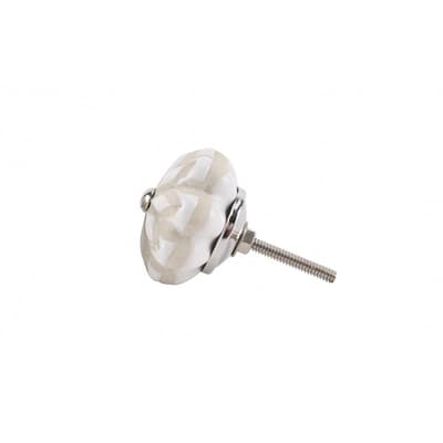 CGB Giftware Cream Melon Shape Ceramic Drawer Pull Handle Knob