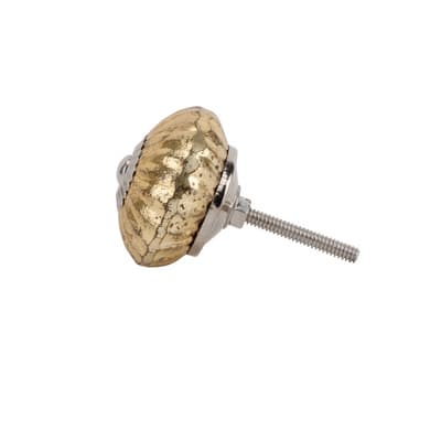 CGB Giftware Antique Gold Glass Drawer Pull Handle Knob