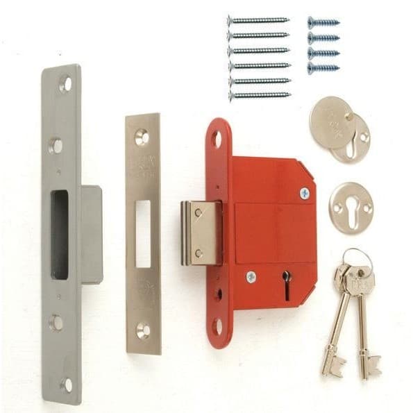 Era Fortress 5 Lever Mortice Deadlock With Satin Finish