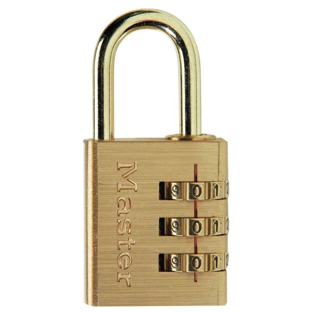 Master Lock Kombinasjonshengelås aluminium gul 30 mm 630EURD