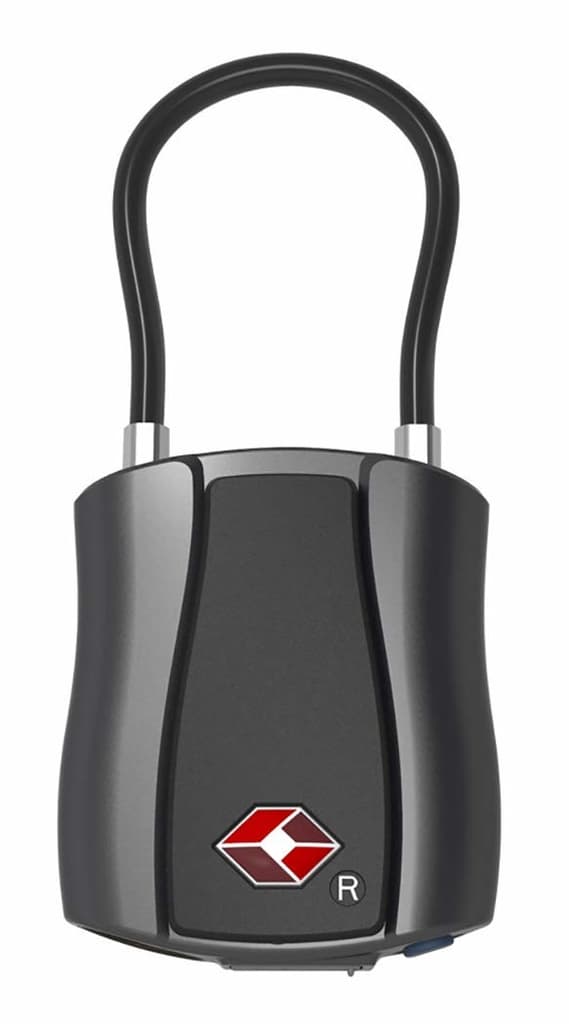 Hänglås med Bluetooth - TSA bagagelås - svart